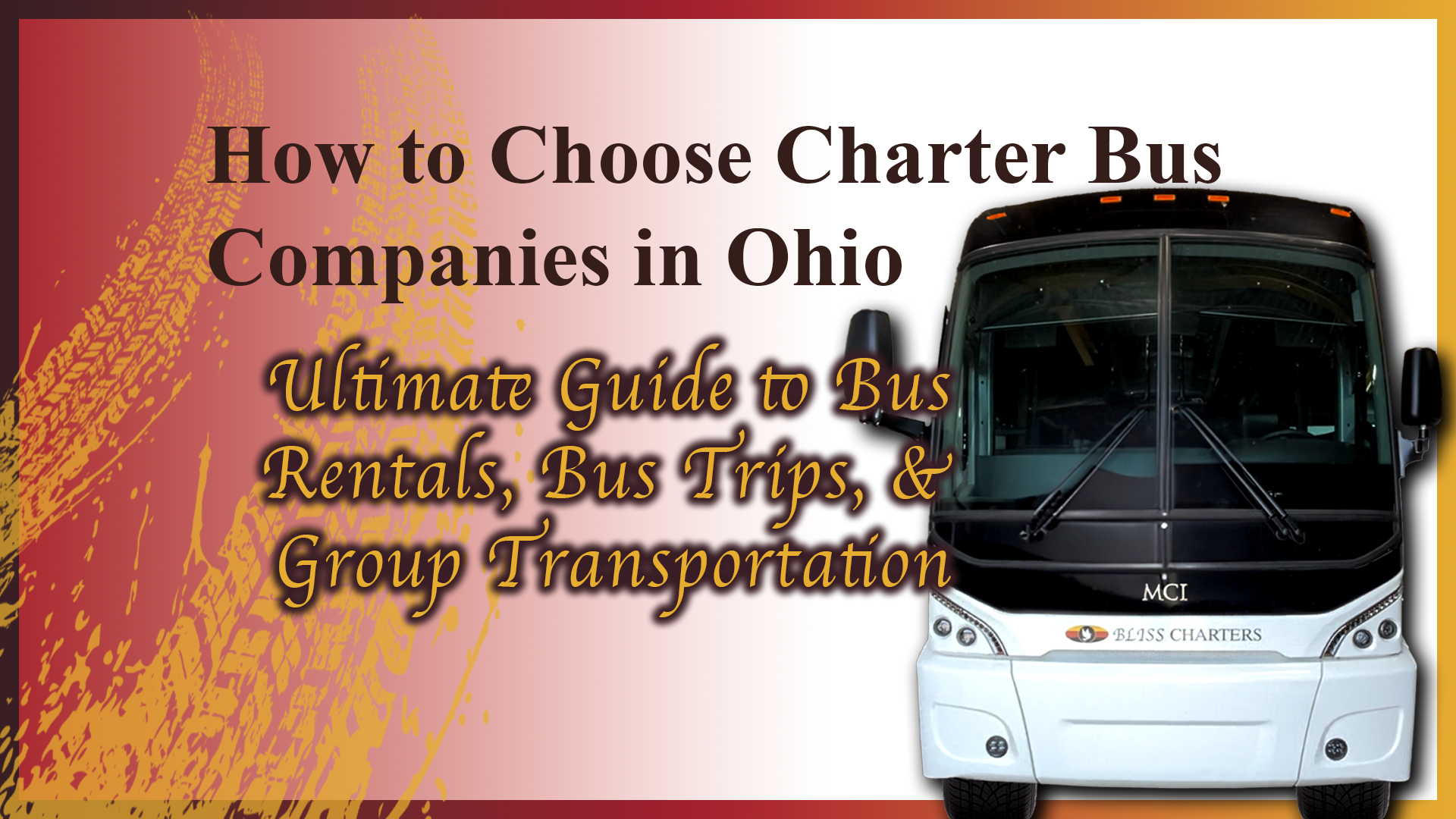 Choosing charter bus rental companies in Ohio for bus rentals, bus trips, and group transportation.